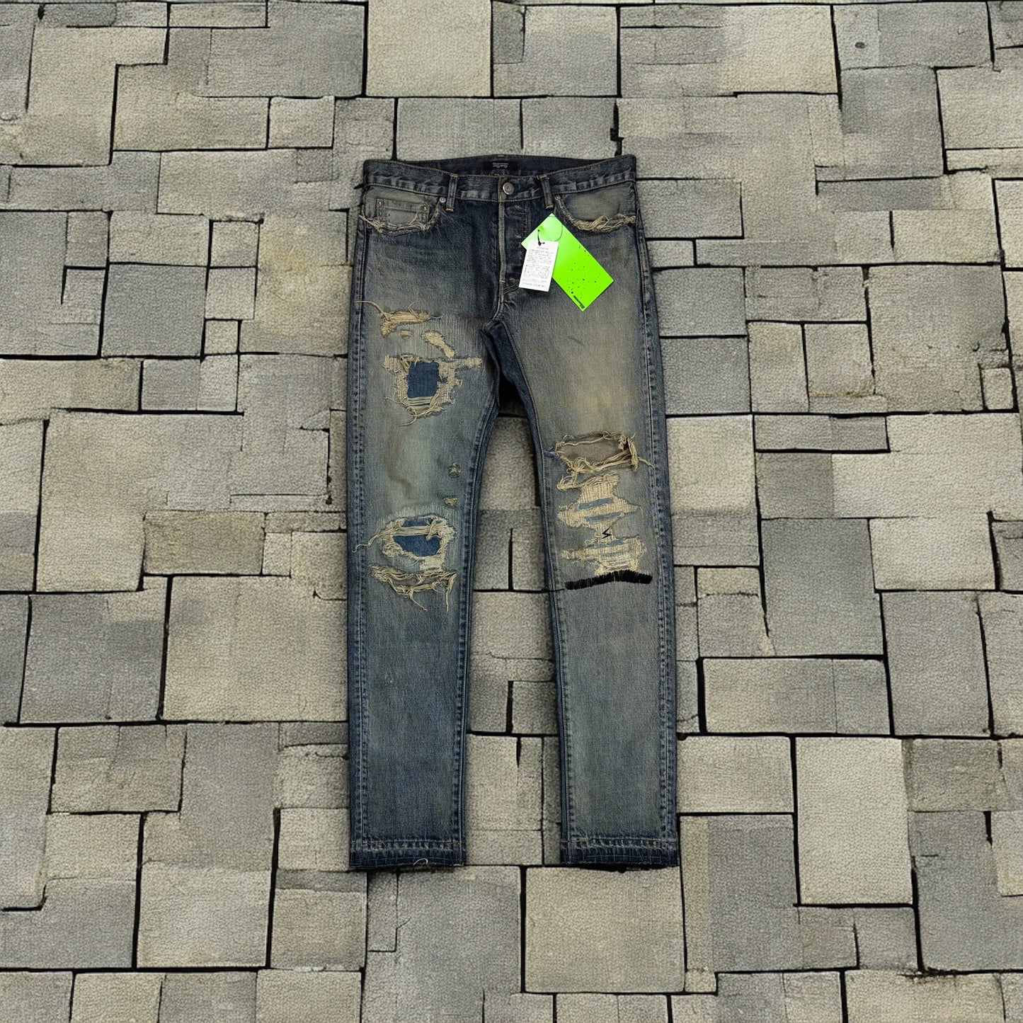 SS10 Undercover Black Yarn 68 Denim
