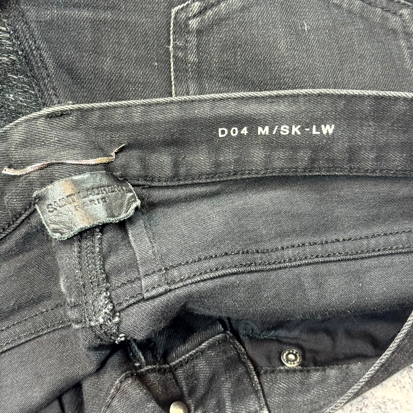 FW14 Saint Laurent Paris D04 Biker Denim