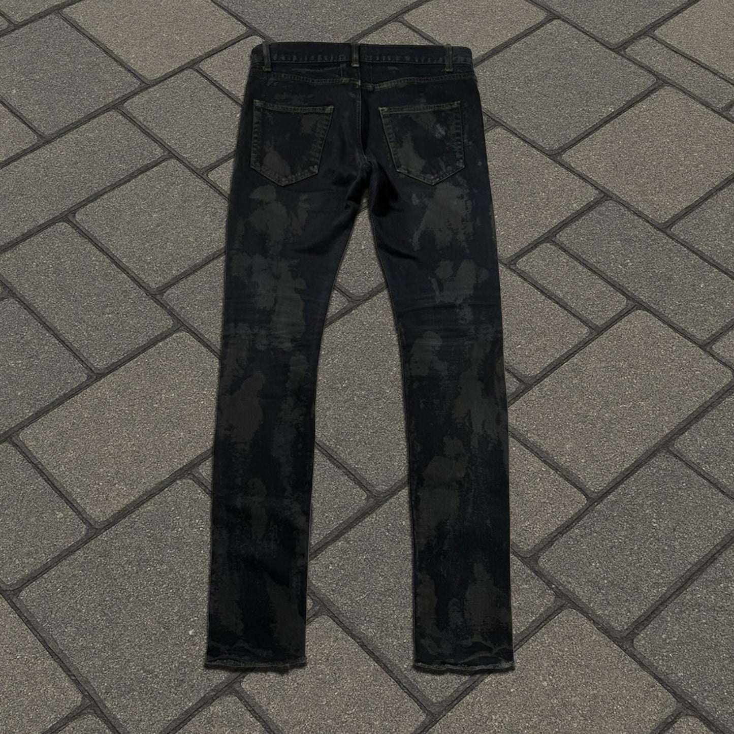 AW13 Saint Laurent Paris Oil Spill D02 Denim