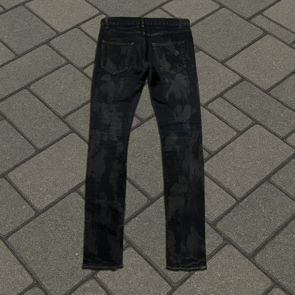 AW13 Saint Laurent Paris Oil Spill D02 Denim