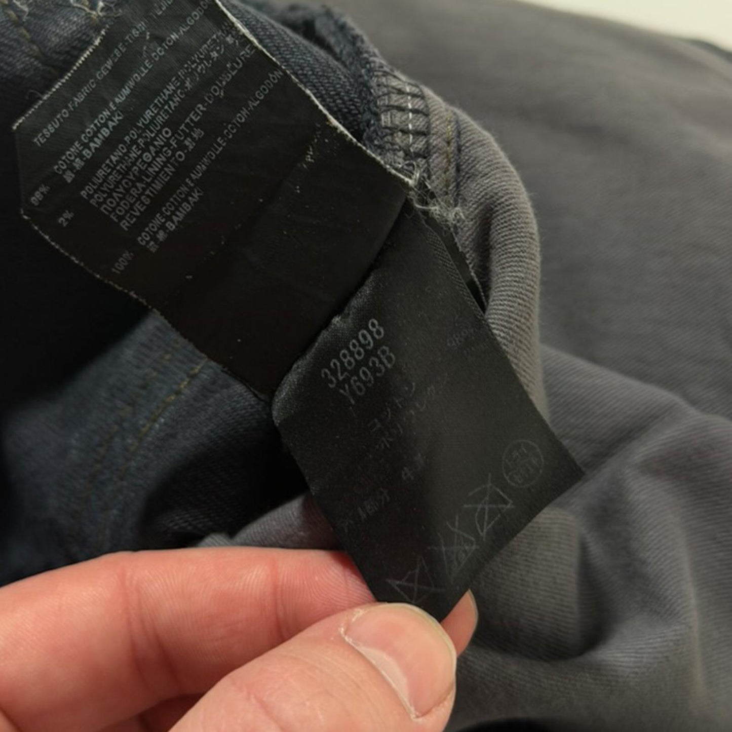 AW13 Saint Laurent Paris Oil Spill D02 Denim