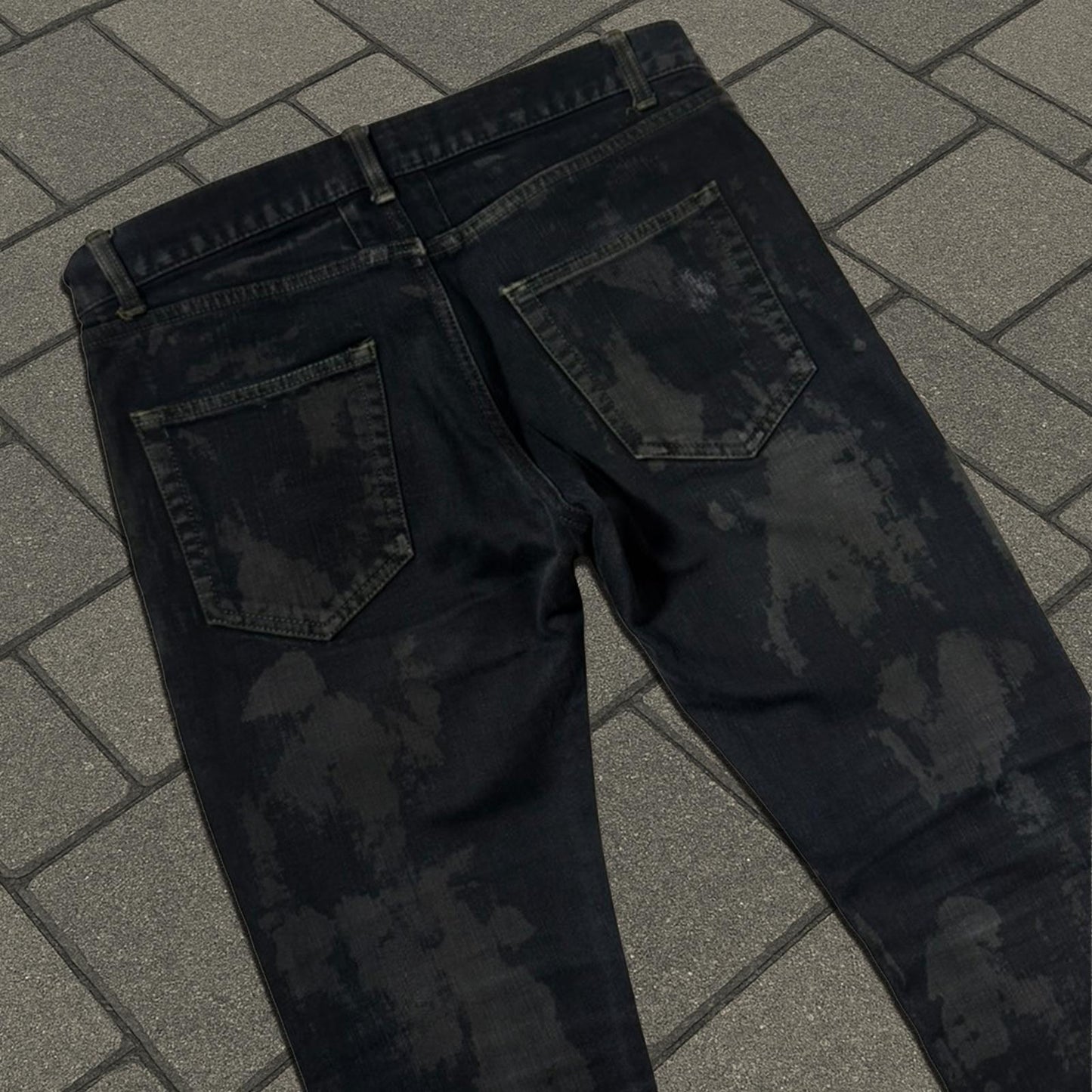 AW13 Saint Laurent Paris Oil Spill D02 Denim