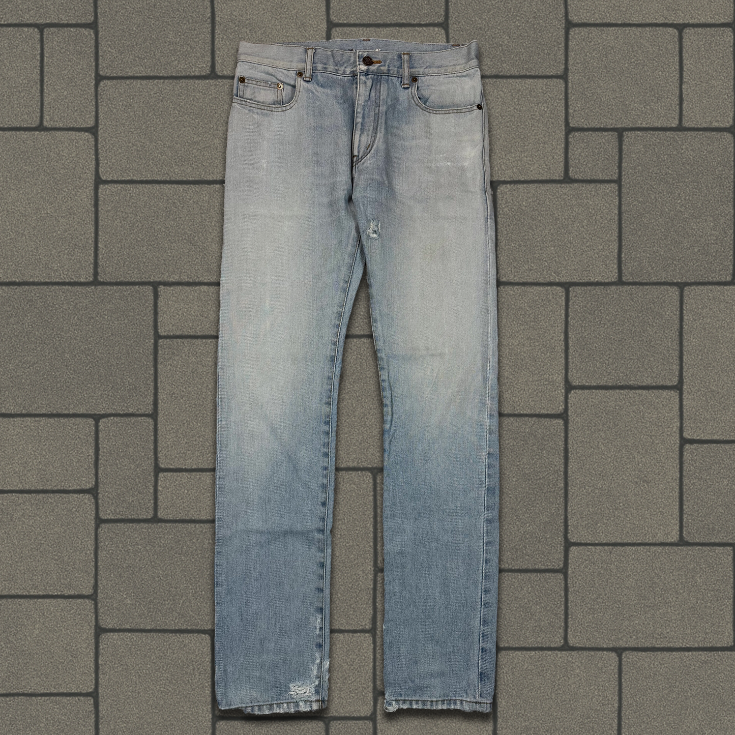 SS16 Saint Laurent Paris Light Blue Sample Denim