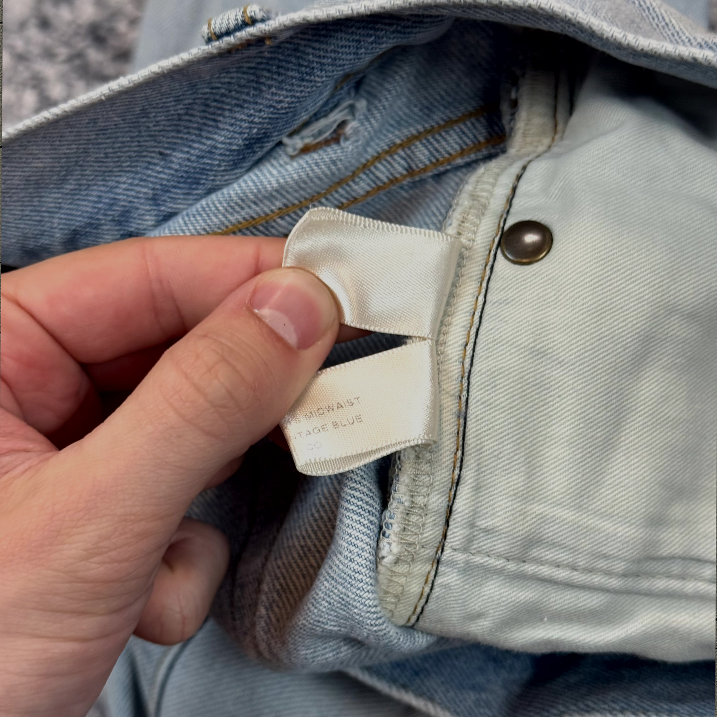 SS16 Saint Laurent Paris Light Blue Sample Denim