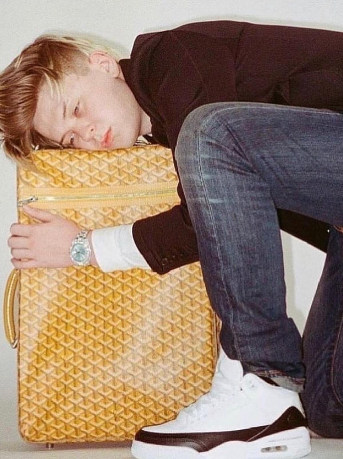 Goyard Yellow Travel Bag