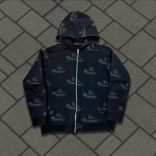 AW02 Undercover Psycho House Zip Up Hoodie