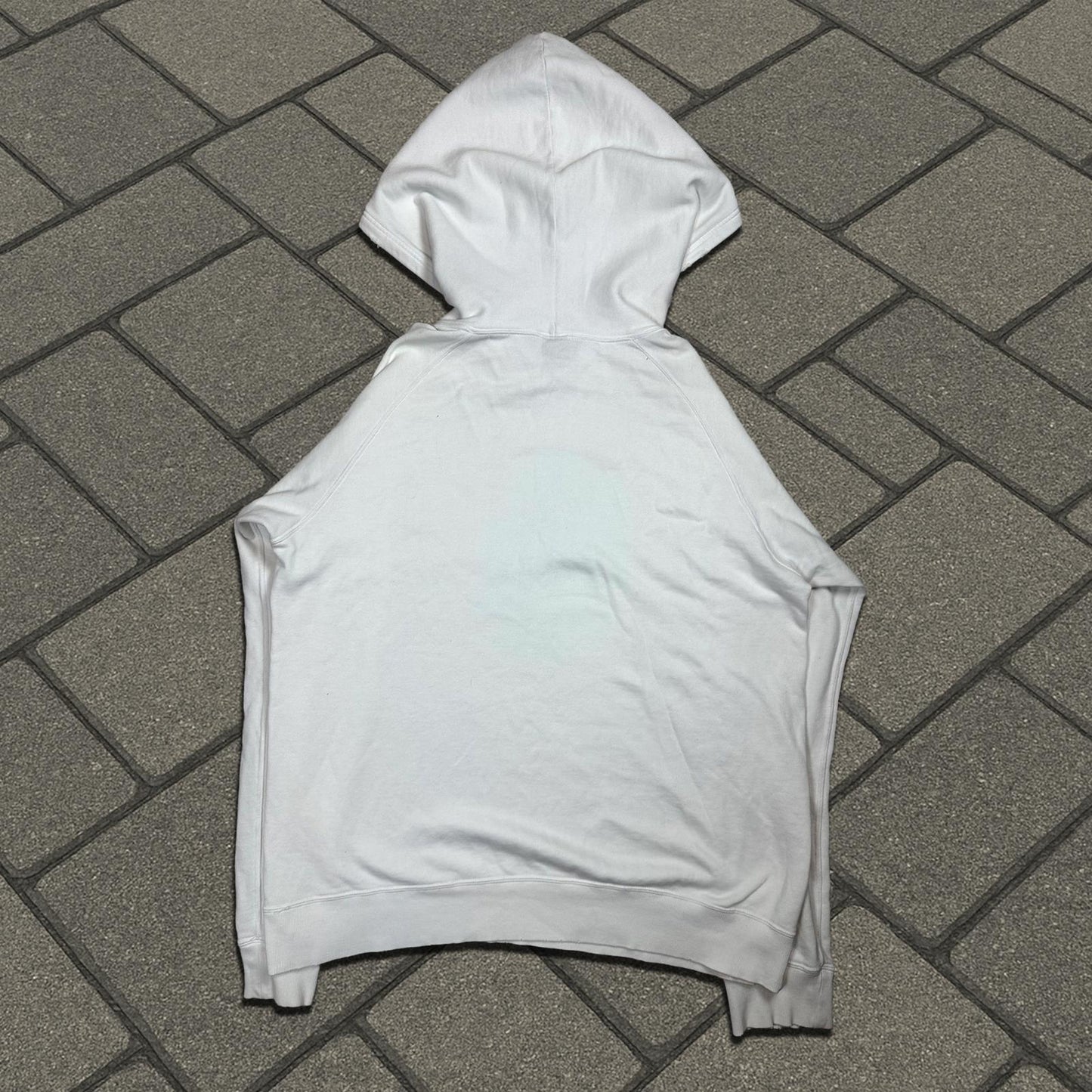 SS04 Number (N)ine White Double Skull Hoodie
