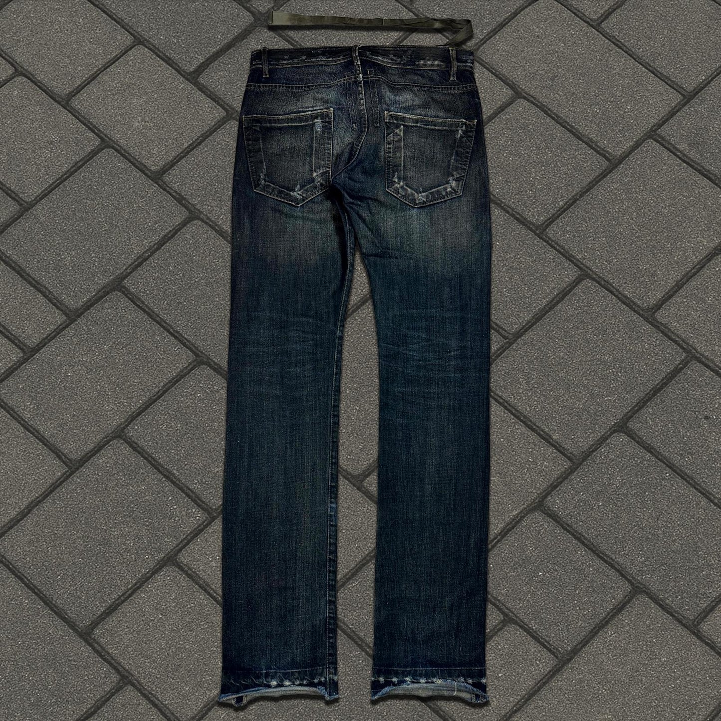 FW08 Rick Owens ‘Stag’ Clawmark Detroit Cut Denim