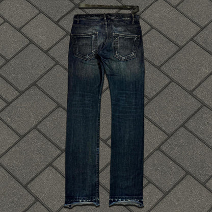 FW08 Rick Owens ‘Stag’ Clawmark Detroit Cut Denim