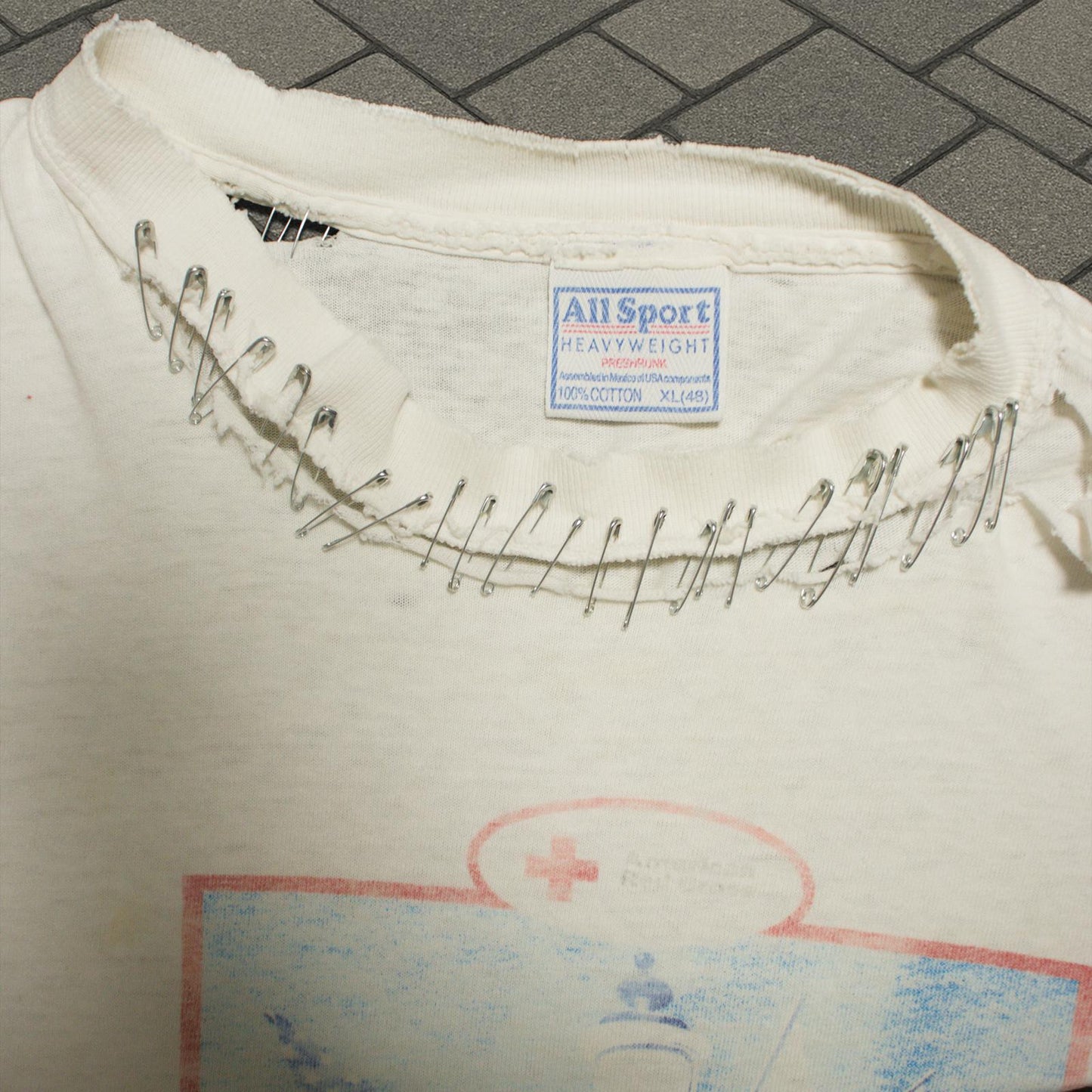 80’s Red Cross Blood Donor Thrashed Tee