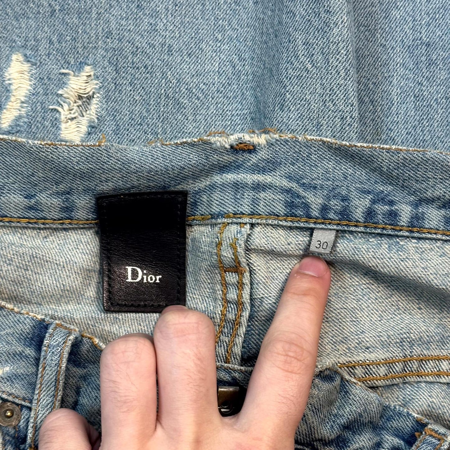 SS06 Dior Homme Crash Denim