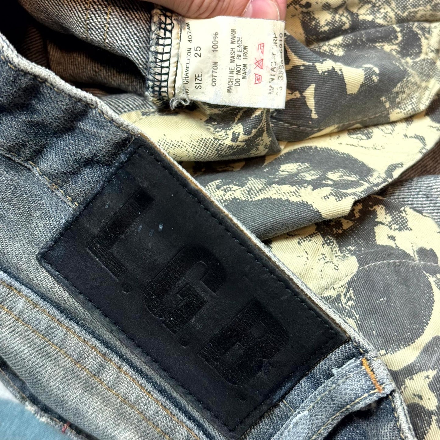 LGB Zipper Flared Denim