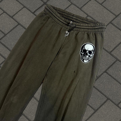 SS04 Number (N)ine Brown Double Skull Sweatpants