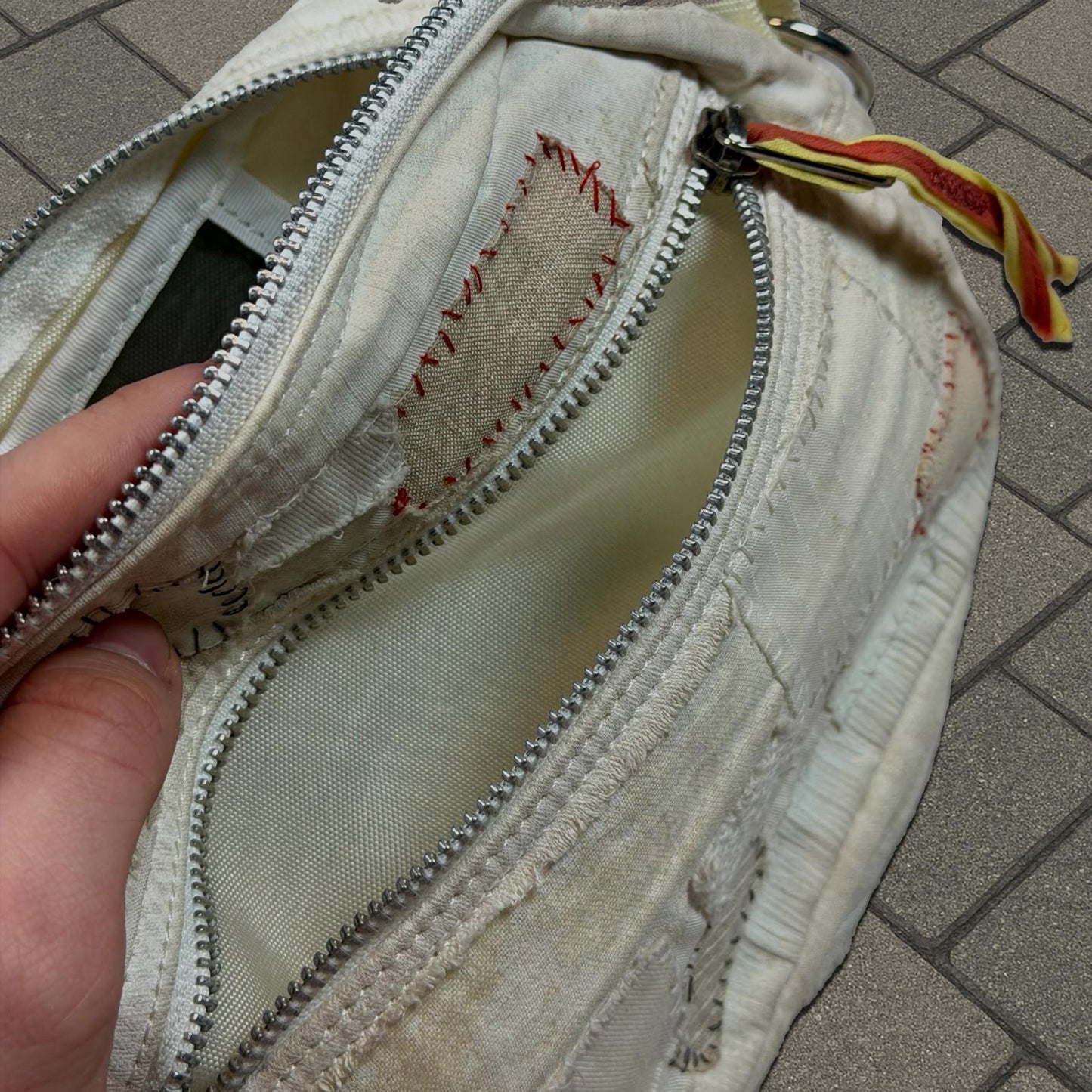 SS03 Undercover White Scab Toiletry Bag