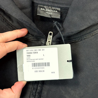 SS23 Balenciaga Mudshow Zip Up Hoodie