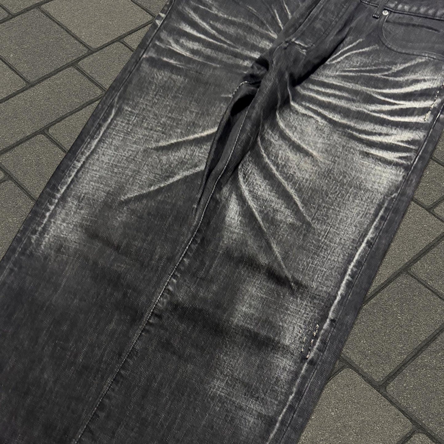 SS03 Dior Homme Black Clawmark Denim