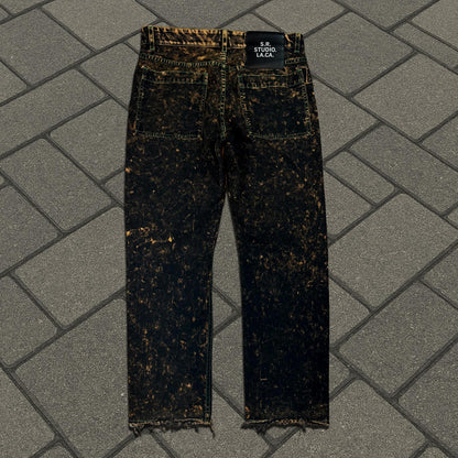 Sterling Ruby IO Wash Contrast Stitch Denim