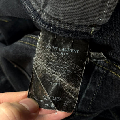 FW13 Saint Laurent Paris Oil Crash D02 Denim