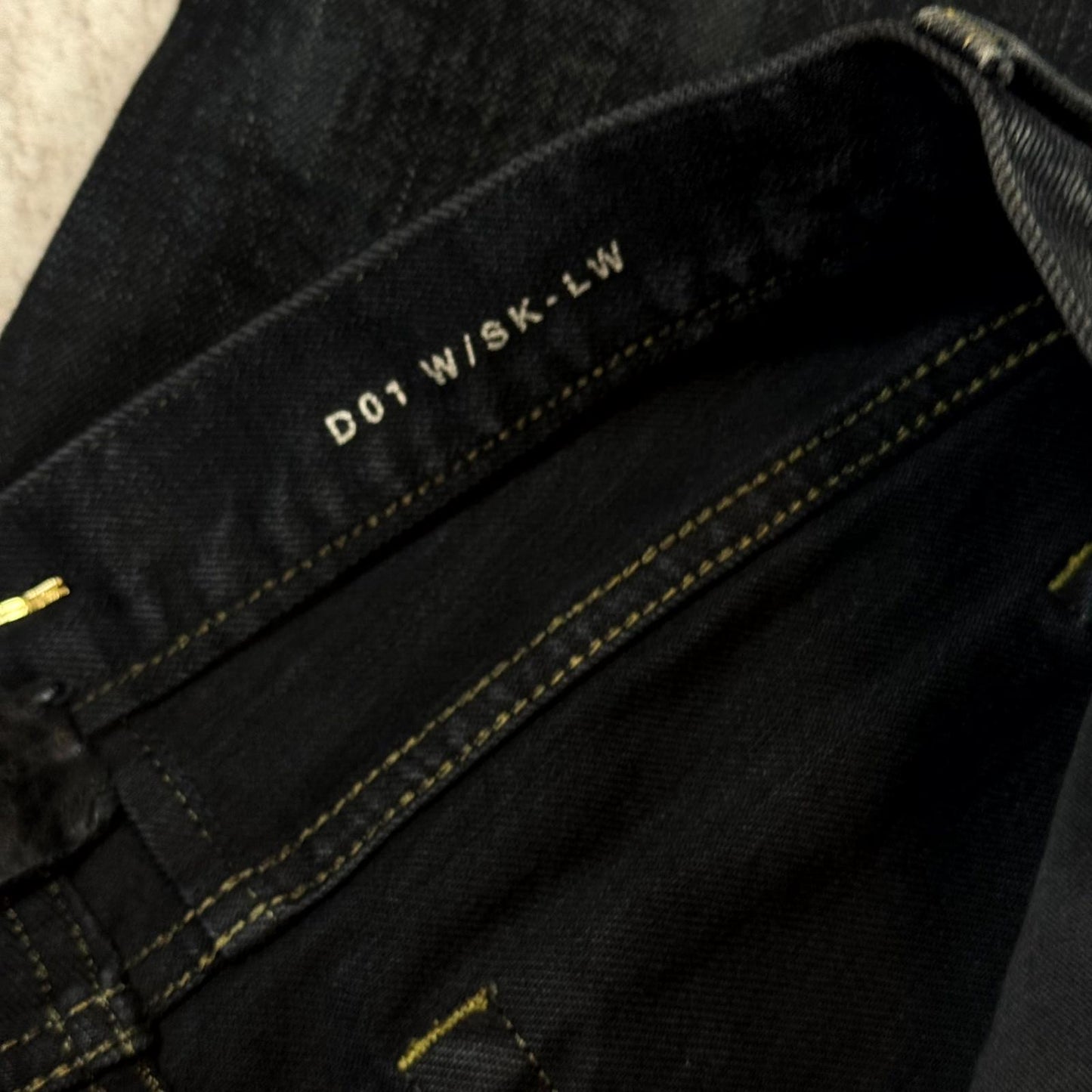 FW13 Saint Laurent Paris Oil Crash D01 Denim