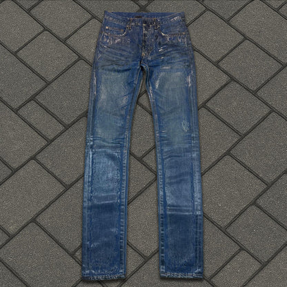 SS07 Dior Homme Blue Waxed Luster Denim