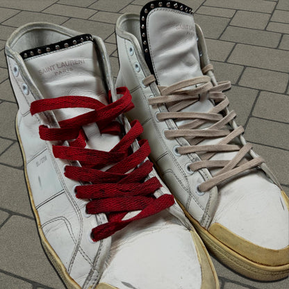 Saint Laurent Paris Stud Tongue Sneakers