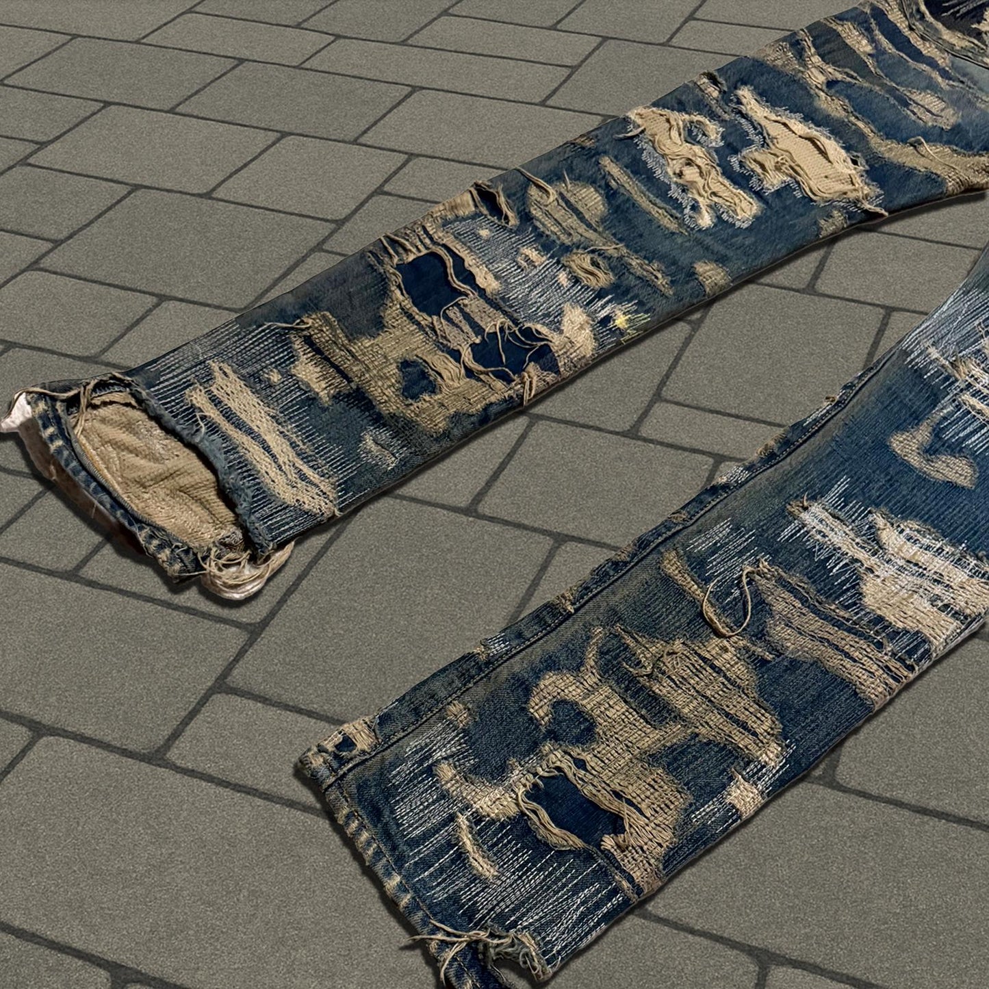 AW05 Undercover 'Arts & Crafts' Blue 85 Denim