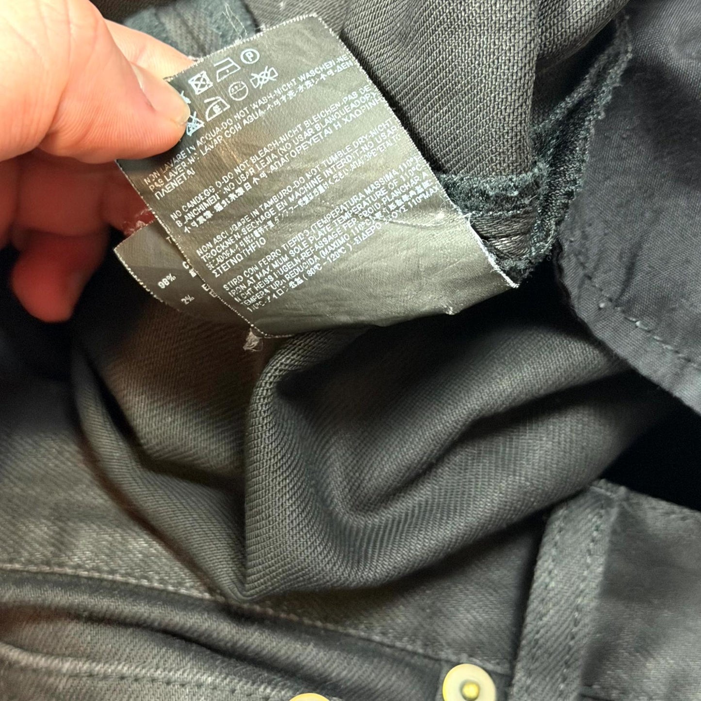 FW14 Saint Laurent Paris Black D02 Denim