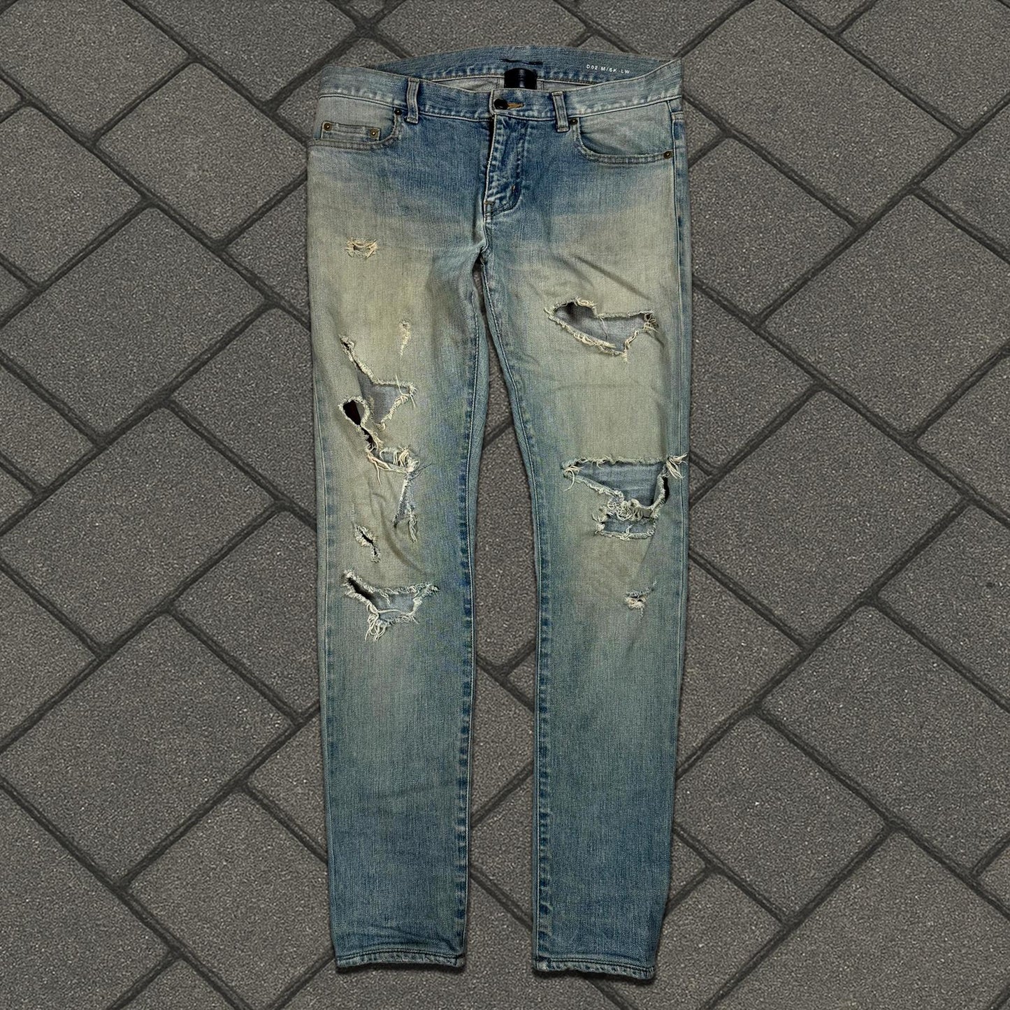 2016 Saint Laurent Paris Blue Crash D02 Denim