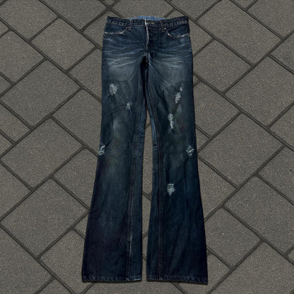 Shellac Dirty Wash Flared Denim