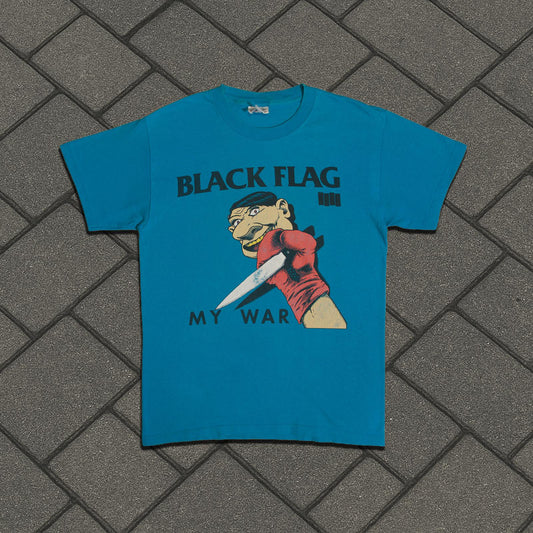 1995 Black Flag Blue ‘My War’ Tee