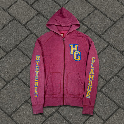 Hysteric Glamour Red 69 Zip Up Hoodie