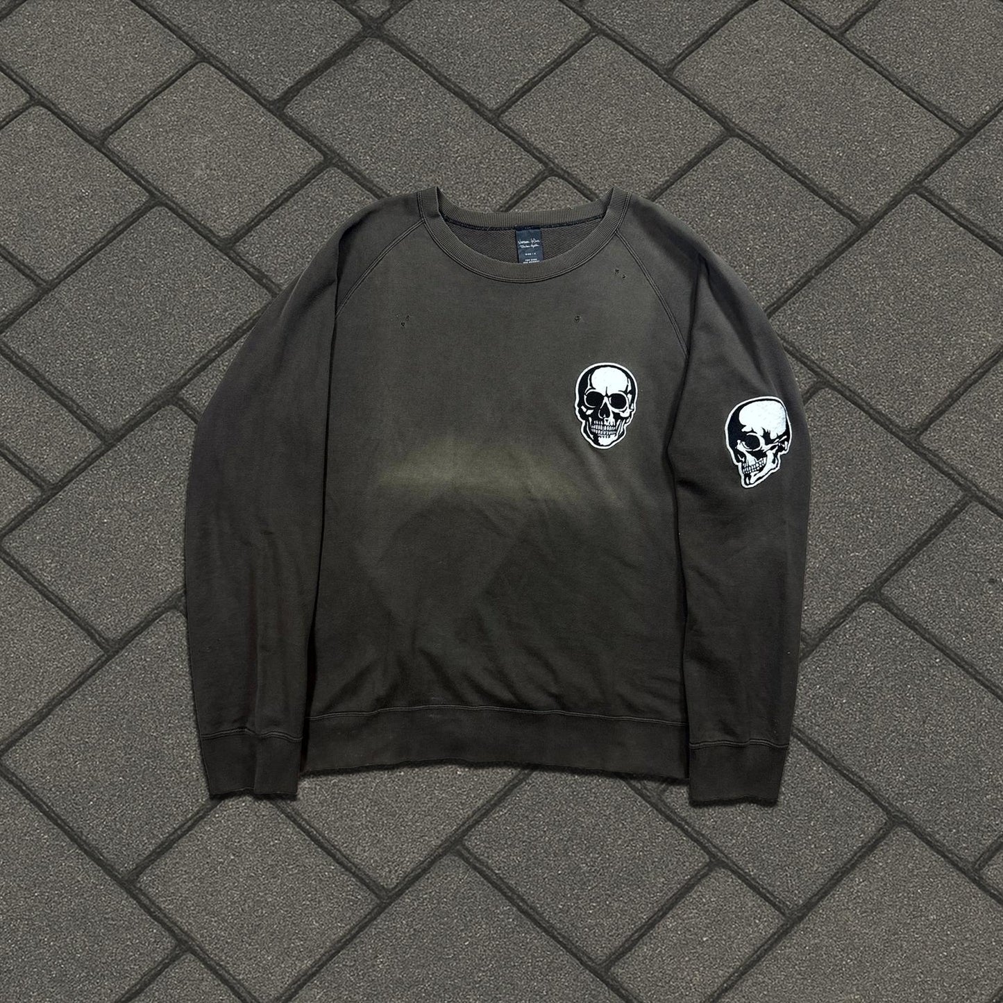 SS04 Number (N)ine Brown Double Skull Crewneck