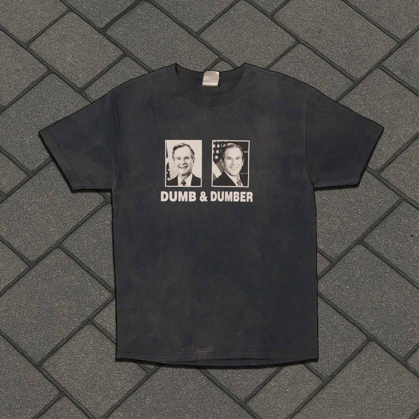 00’s George Bush Dumb & Dumber Tee