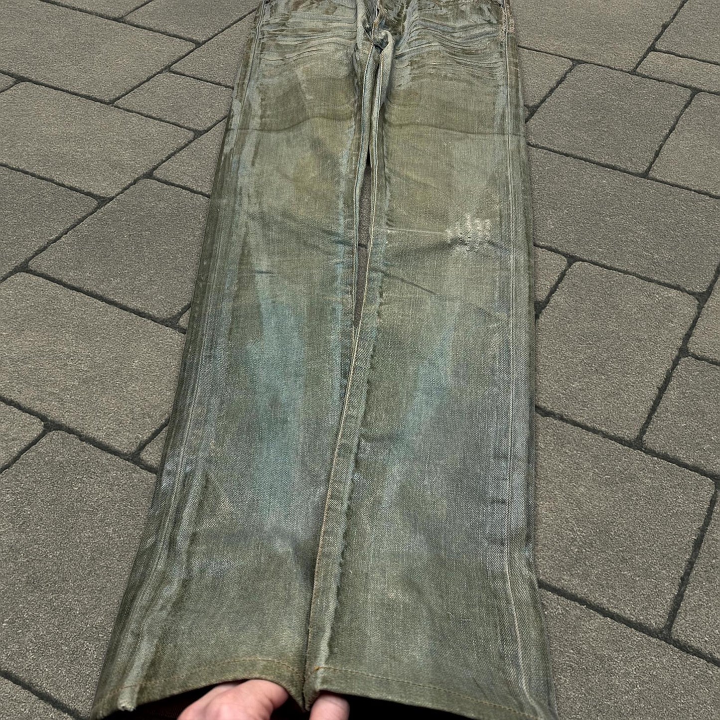 SS04 Dior Homme Waxed Bleu Clair Denim