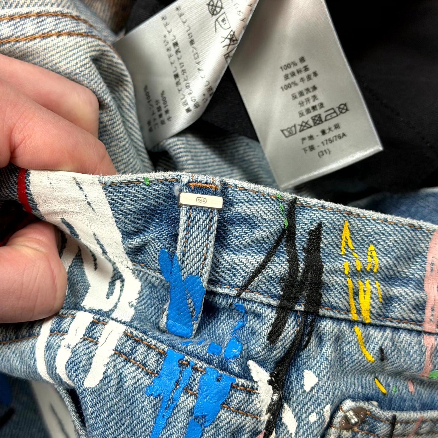 SS15 Dior Homme KVA Scribble Denim