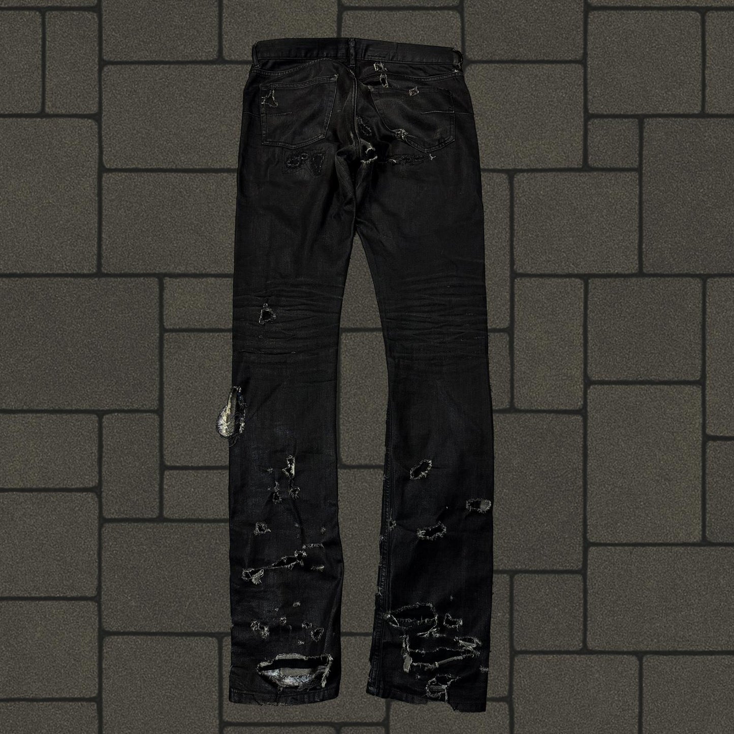 SS04 Dior Homme Waxed Strip Denim