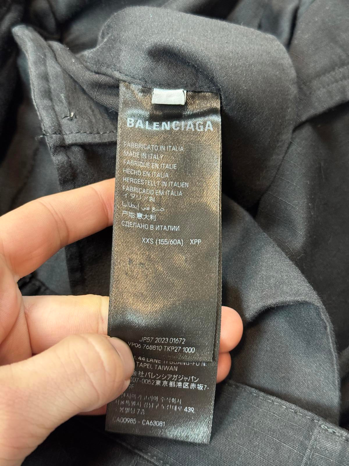 FW23 Balenciaga Flared Convertible Cargo Pants