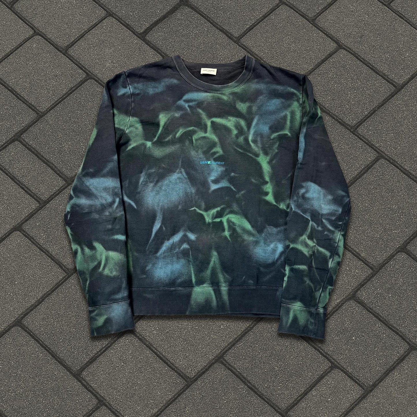 SS20 Saint Laurent Paris Tie Dye Sweatshirt