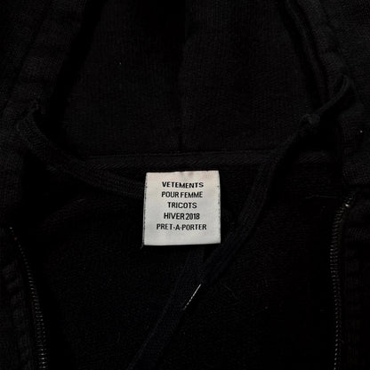 AW18 Vetements Bridges Antwerp Split Zip Hoodie