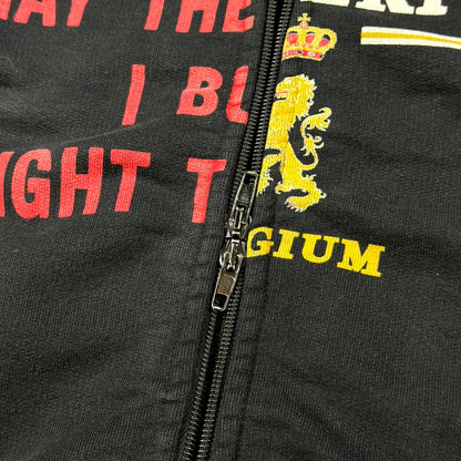 AW18 Vetements Bridges Antwerp Split Zip Hoodie