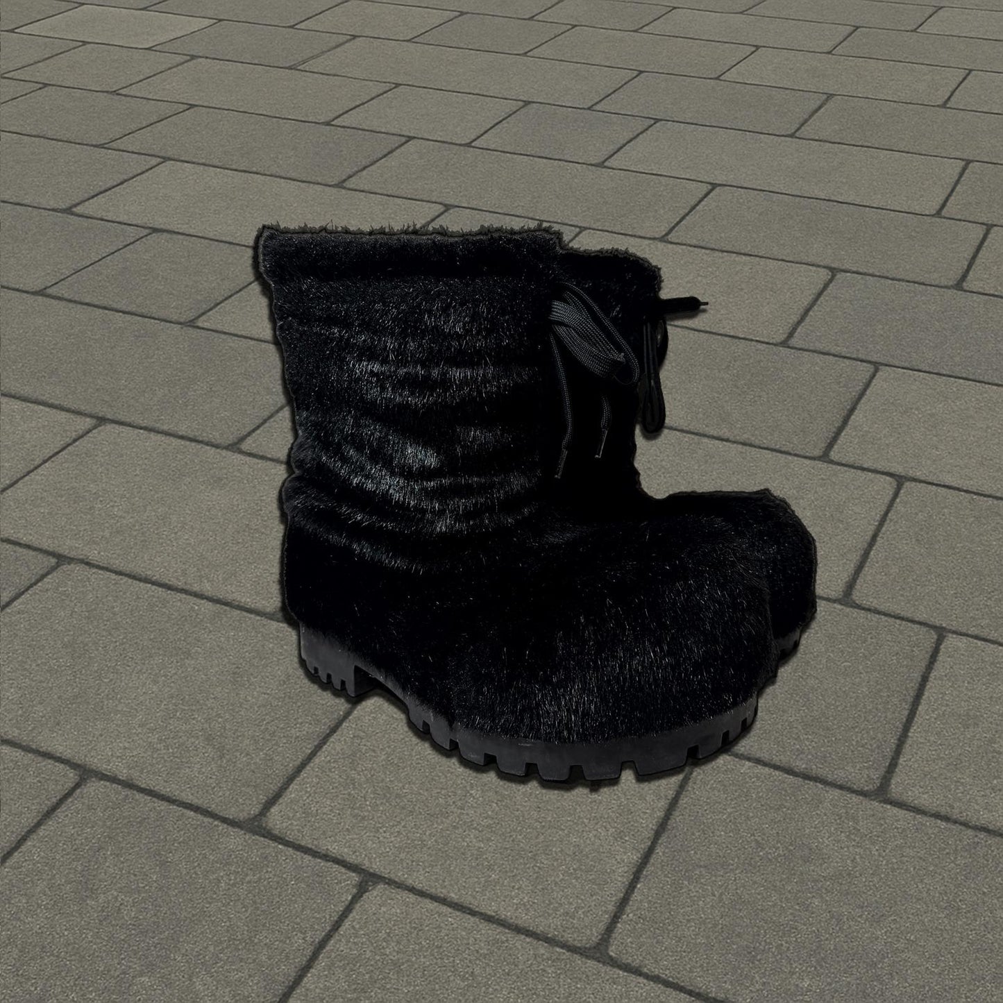 FW23 Balenciaga Mink Ski Boot