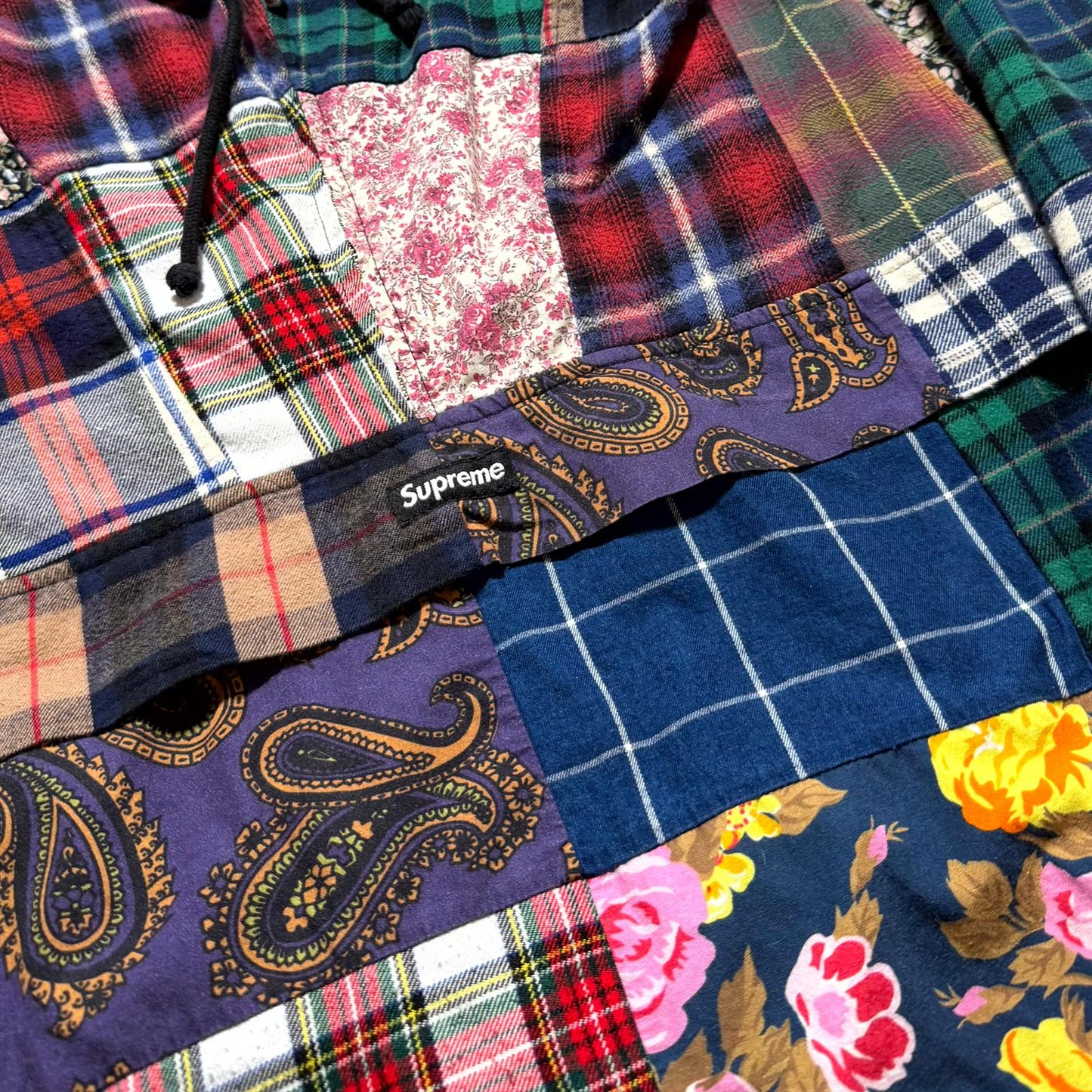 FW16 Supreme Patchwork Anorak Jacket