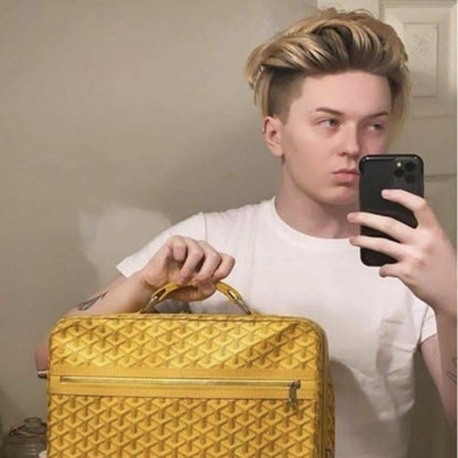Goyard Yellow Travel Bag