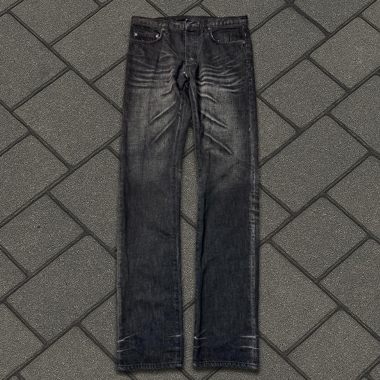 AW04 Dior Homme Black Washed Denim