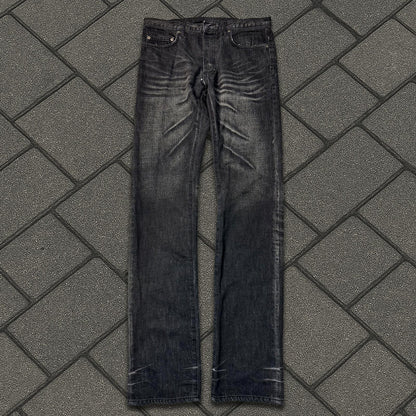 AW04 Dior Homme Black Washed Denim