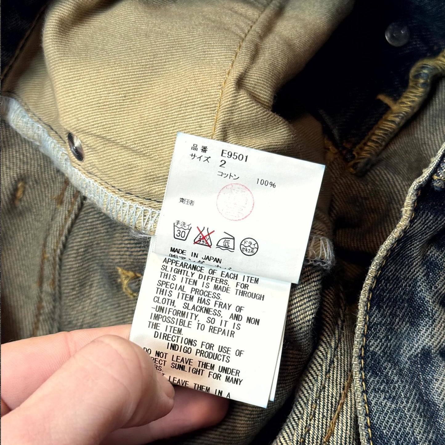 SS10 Undercover Blue Yarn 68 Denim