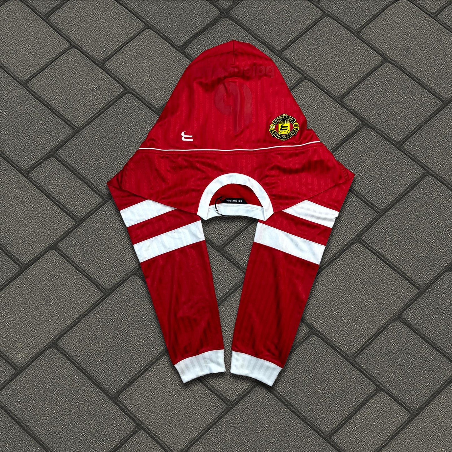 SS22 Balenciaga Runway Red Soccer Scarf