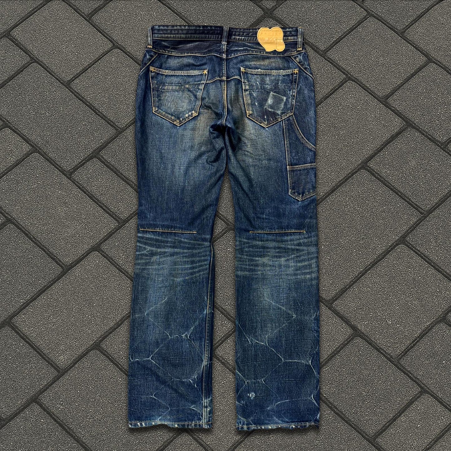 SS07 Number Nine Mudwash Pain Denim