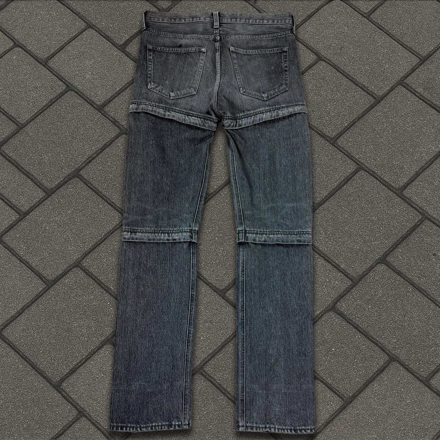 SS18 Balenciaga Black Convertible Denim