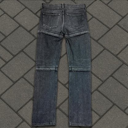 SS18 Balenciaga Black Convertible Denim